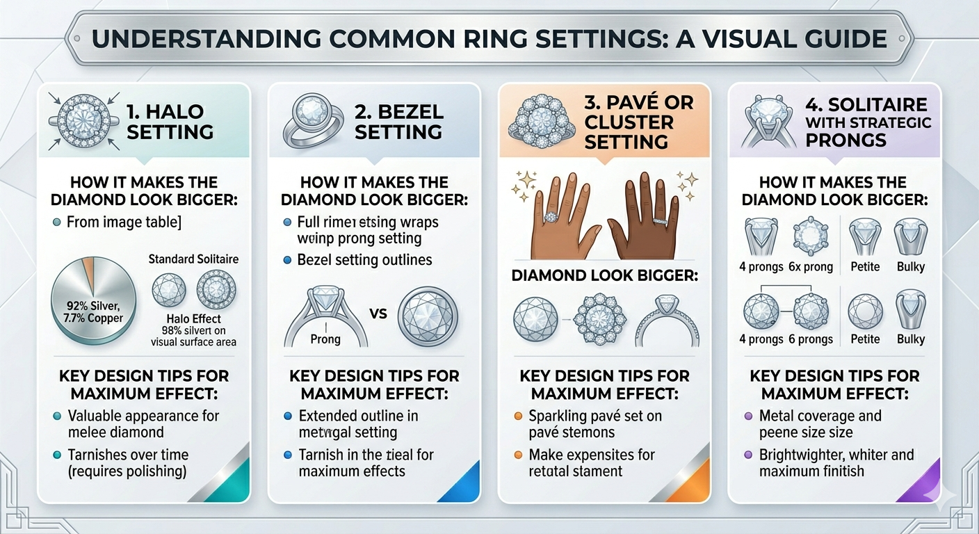 Ring Setting Makes A Diamond Look Bigger
